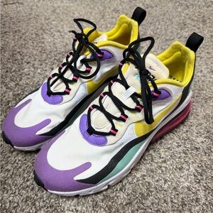Nike Women's Athletic Shoes - White, Yellow, Purple Accents

Air Max 270 React